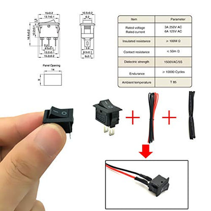 6 Set DC Motors Kit, Mini Electric Hobby Motor 3V -12V 25000 RPM Strong Magnetic with 86Pcs Plastic Gears, 9V Battery Clip Connector,Boat Rocker Switch,Shaft Propeller for DIY Science Projects
