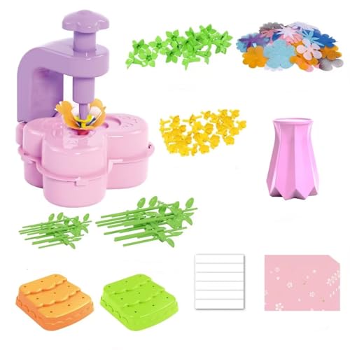 GPPNKC Flower Bouquet Craft Kit Creative Art Toys Flowers Market Toy Educational Fun DIY Activity Set Birthday Gift - color: DIY Flower Set-2