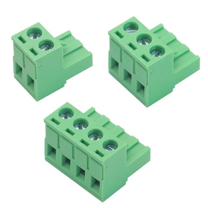 60Pcs 5.08mm Pluggable Screw Terminal Block 2P 3P 4P 300V 10A - size: 60pcs 2P 3P 4P 5.08mm