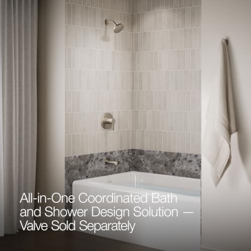 KOHLER TS35322-4G-BN, Elate Rite-Temp Tub and Shower Trim with Single Function 1.75 GPM Showerhead, Vibrant Brushed Nickel, Stylish Tub and Shower Fixture, High Performance - color: Vibrant Brushed Nickel, size: 1.75 GPM