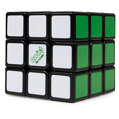 Rubik's Cube Re-Cube 3x3 Eco-Friendly Puzzle Cube & Brain Teaser Fidget Toy - style: 100% Recycled Plastic, Rubik's 3x3