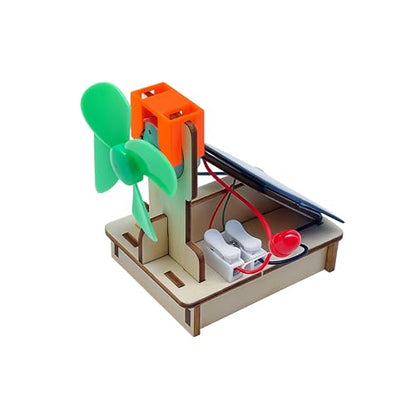 Solar Fan Wind Generator STEM Kit for Kids 8-12, Solar Power LED Experiment