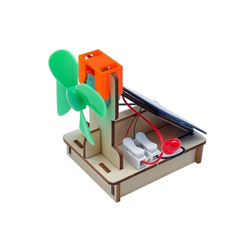 Solar Fan Wind Generator STEM Kit for Kids 8-12, Solar Power LED Experiment