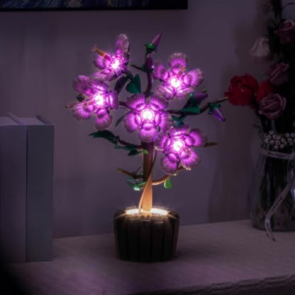 Upgraded Led Light Kit Compatible with Lego The Botanical Collection Hibiscus Building Set, Lights Decoration Compatible with Lego 10372, Best Gifts for Adults (Model Not Included)