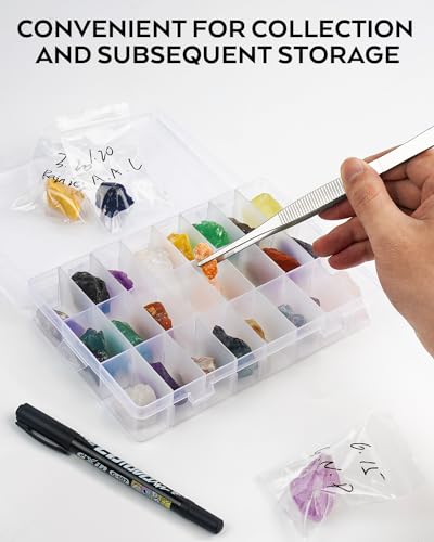 INCLY 26PCS Upgrade Geology Rock Pick Hammer Kit, Rock Hounding Equipment