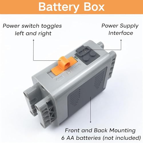 13‑in‑1 Building Blocks Motor Kit, Powerful Motor Set with Advanced Remote Control Functionality, Wide Compatibility with Most Stud-Based Construction Bricks