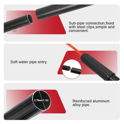 Solar Panel Cleaning Brush Kit Height Adjustable with 20m Hose