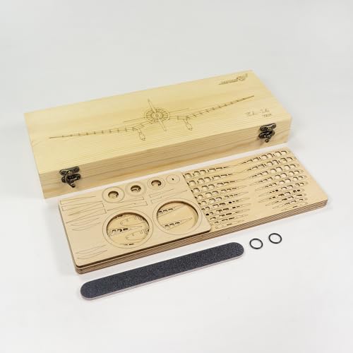 Viloga 3D Wooden Puzzles Airplane 1:31 KA-14 Fighter, Laser-Cut Balsa Wood Airplane Kits to Build for Adults, Perfect Static Model Airplane Puzzles for Men Christmas Gift