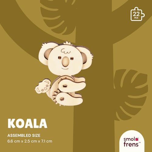 3D Wooden Puzzles for Kids Ages 8+, 6 Pack Animal Puzzles, FSC-Certified Wood, Plastic-Free Toy, STEM Kit for Kids Teens Adults, Wood Craft Model Kit, Individually Wrapped Party Favors - Exotic Frens - color: Exotic Frens