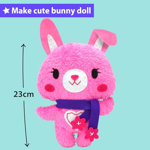 KRAFUN Bunny Sewing Kit for Kids Ages 8-12 - No Scissors No Glue - color: Bunny