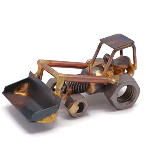 Front Loader Collectible Handmade Metal Art Figurine, Desk Accessories, Trophy, Boss Gift, Home Office Décor, Construction Worker Gift - style: Front Loader