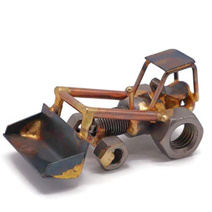 Front Loader Collectible Handmade Metal Art Figurine, Desk Accessories, Trophy, Boss Gift, Home Office Décor, Construction Worker Gift - style: Front Loader