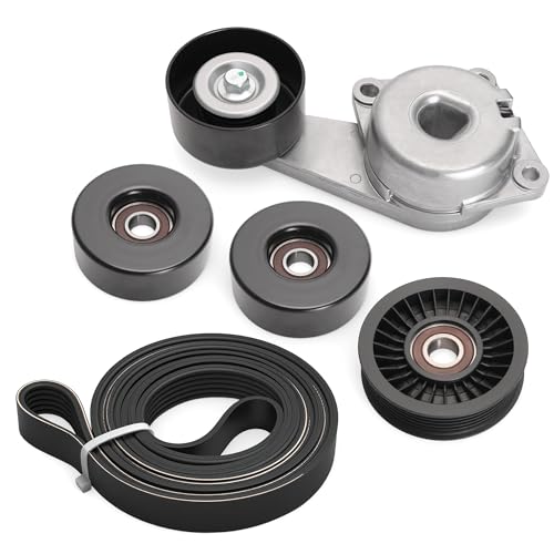 Belt Tensioner Serpentine Belt Idler Pulley Kit #38001 36157 - size: for F-150/Expedition/Explorer 2005-2014
