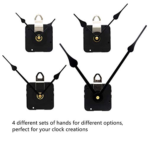 Youngtown 12888 Clock Movement 15/32" Thread Battery Operated Replacement - color: Black, size: thread length 15/32 inch