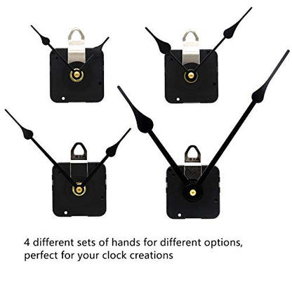 Youngtown 12888 Clock Movement 15/32" Thread Battery Operated Replacement - color: Black, size: thread length 15/32 inch