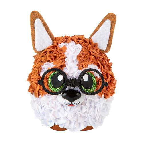 ORB PlushCraft DIY Plushie Pawz Smarty Pup Crafting Kit - Mess Free Fabric by Number System and No Sewing Required - Perfect Arts and Crafts Project and Gift for Boys and Girls - Fun Holiday Gift Idea