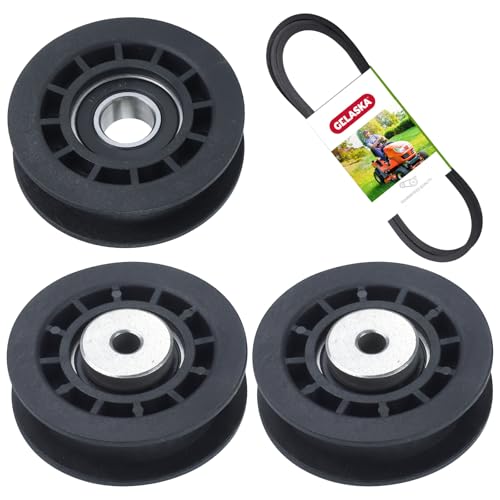 GELASKA 2 Pack 587973001 Idler Pulley with 587969201 Pulley 580364609 Belt - color: A25 2x587973001+1x 587969201+1x580364609