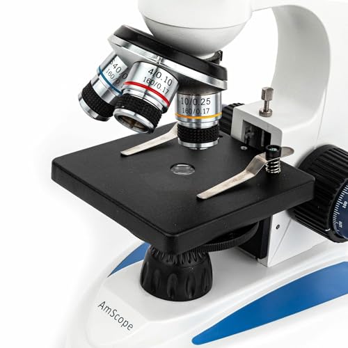 AmScope Rotating Monocular Compound Microscope, 40X-1000X Magnification - style: M158C-E