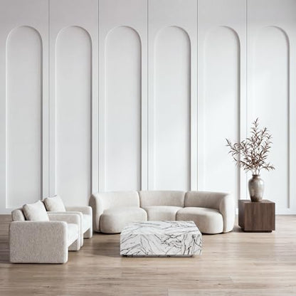 INMOZATA Arch Wainscoting Panels Kit, MDF Board and Batten Wall Panel Kit