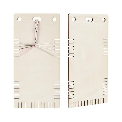 FINGERINSPIRE 2 Pcs Friendship Bracelet Making Kit 9.4x4.7 inch Hole 10mm Rectangle Bracelet Braided Plate Bracelet Braiding Disc Set Bracelet String and Rewarding Activity