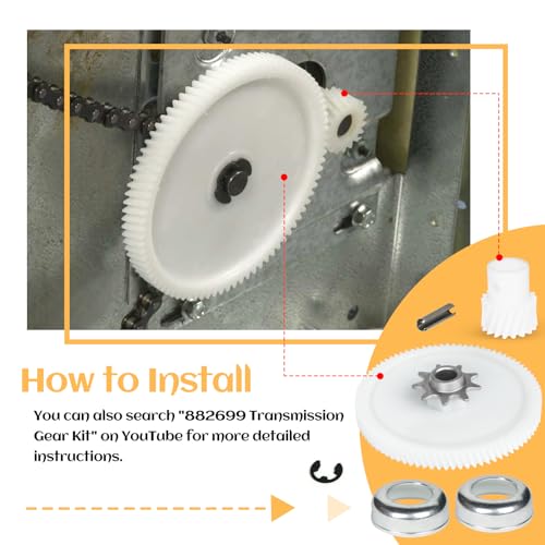 New Upgrade 882699 Drive Gear Kit, Trash Compactor Drive Gear Kit