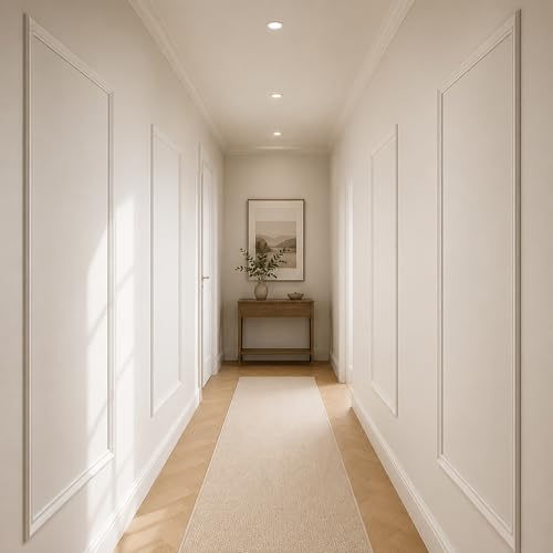 3 Set Peel and Stick Wall Molding Kit,Pre Cut Wainscoting Panels,24x72in - color: 24x72in