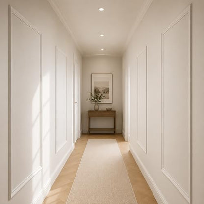 3 Set Peel and Stick Wall Molding Kit,Pre Cut Wainscoting Panels,24x72in - color: 24x72in