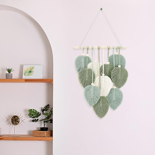 FREEBLOSS DIY Macrame Leaf Wall Hanging Beginners