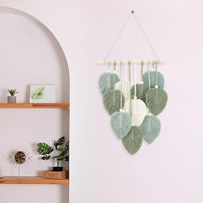 FREEBLOSS DIY Macrame Leaf Wall Hanging Beginners
