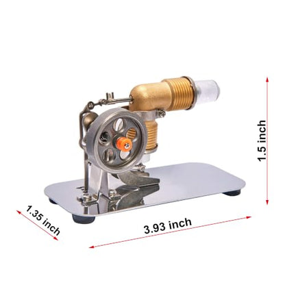 Sunnytech Mini Hot Air Stirling Engine Motor Model Educational Toy Kits Electricity HA001