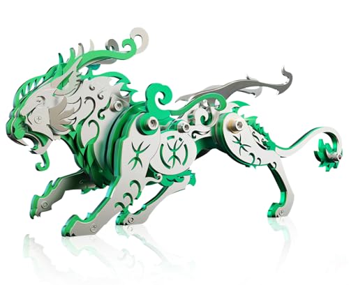 FILASLFT 3D Metal Puzzles for Adults,Mechanical Model Kit Green Bi an - color: C6-bi An-green