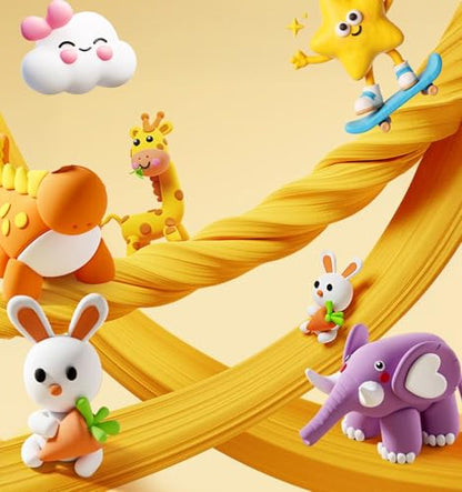 Air Dry Clay 80 Packs Foam Clay Air Dry Foam Clay for Kids, Moldable Super Light Weight Clay Perfect for Arts, Crafts, Classroom Teaching - color: 10 colors