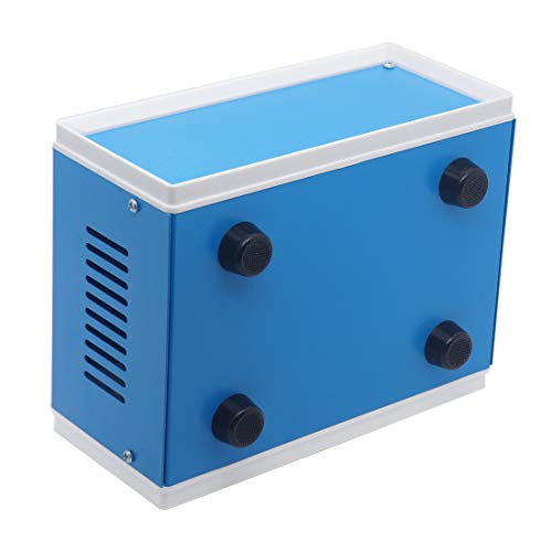 Zulkit Electronic Enclosures Blue Metal Enclosure Project Case DIY Box Junction Case Enclosure Preventive Case 6.7 x 4.3 x 3.1 inch(170 x130x80mm) - size: 6.7" x 4.3" x 3.1"