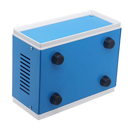 Zulkit Electronic Enclosures Blue Metal Enclosure Project Case DIY Box Junction Case Enclosure Preventive Case 6.7 x 4.3 x 3.1 inch(170 x130x80mm) - size: 6.7" x 4.3" x 3.1"