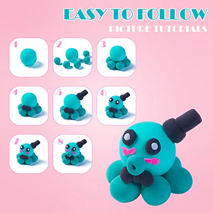 EDIFON Air Dry Clay, 24 Colors Foam Magic Modeling Clay for Kids DIY Crafts - color: 24 colors