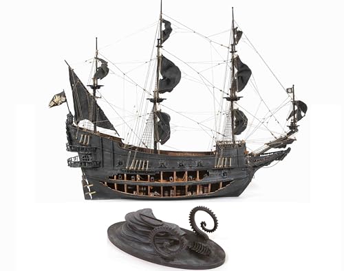 OcCre Flying Dutchman Ship Model Kit #14010 (Model with Custom Display Stand - No Paints) - color: Model with Custom Display Stand - No Paints