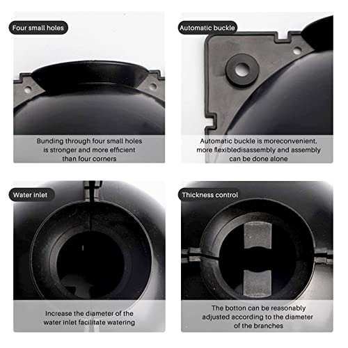 12PCS Reusable Air Layering Pods for Plant Rooting Growing Propagation Ball - size: 4 Small + 4 Medium + 4 Large