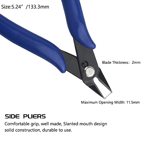 WMYCONGCONG 17 PCS Model Tools Kit Modeler Basic Tools Hobby Building Tools Kit for Gundam Beginner Hobby Model Assemble Building Repairing and Fixing
