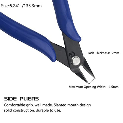 WMYCONGCONG 17 PCS Model Tools Kit Modeler Basic Tools Hobby Building Tools Kit for Gundam Beginner Hobby Model Assemble Building Repairing and Fixing