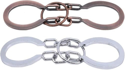 God Lock Puzzle Metal Ring Solution Intellectual Deduction Unlock Puzzle Brain Tease Unlock Horseshoe Buckle Gift, Assembly and Disentanglement Puzzles Box Mind for Adults Office Supplies