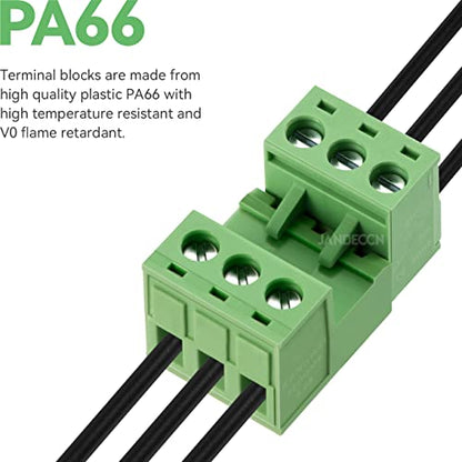 20 Sets 3 Pin 5.08mm PCB Screw Terminal Block Phoenix Connectors - size: 3P
