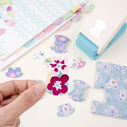Tab Punch, Tab Puncher for Paper Crafts, DIY Index Tabs Puncher Loose Leaf Separator Label Punches for Planner Inserts, Bible Tabs, Journaling DIY Scrapbooking Notebook Handmade Craft Project - color: 1.5" Round Tab Punch