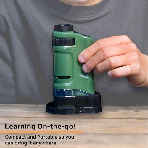 Carson MicroBrite 20x-40x Zoom LED Lighted Pocket Microscope (MM-24) - size: Single Pack