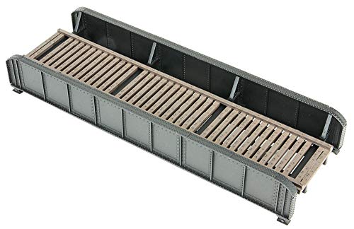 Walthers Cornerstone HO Scale Model 50' Single-Track Railroad Through Girder Bridge - Kit - style: Kit - 6-15/16 x 2-3/8 x 1-3/32" 17.6 x 6 x 2.7cm