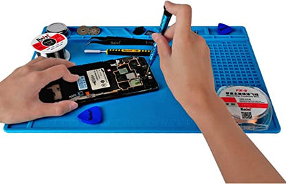 Kaisiking Magnetic Soldering Mat for Electronics Repair, 13.8 x 9.8 inch - color: 140 Soldering Mat Kit