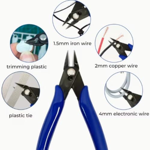 Model Tool Kit Precision Cutters Tweezers Knife with Storage Case for Model Building Maintenance and Assembly, 14Pcs - size: 14Pcs