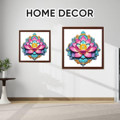 Bovearto Wooden Puzzles for Adults, Lotus Flower Unique Shaped - color: Lotus Flower, size: 200pcs