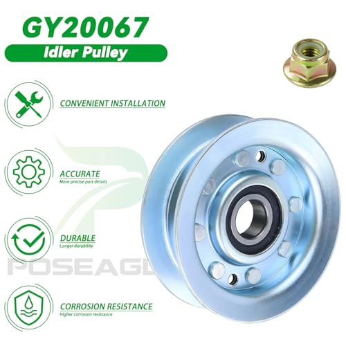 GY22172 Idler Pulley for John Deere 42" 48" D140 L130 LA145 Decks - size: 1xGY22172