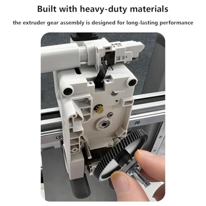 Upgrade Hardened Steel Extruder Gear Assembly Kit for Bambu Lab A1, Aluminum Alloy Handle Helical Gear Integrated Shaft Design DLC Coating Extruder Gear for A1, A1 Mini 3D Printer - style: for A1