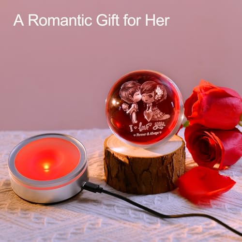 IFOLAINA Romantic Gifts for Couple Girlfriends Women Newlywed - color: 3D Couple